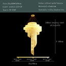 GobekUsa Gold Tassel LED Chandelier for High Ceilings - Elegant Home Decor Lighting