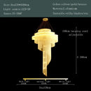 GobekUsa Gold Tassel LED Chandelier for High Ceilings - Elegant Home Decor Lighting
