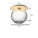 GobekUsa Iron Glass LED Ceiling Lamp Ball Shape Modern Living Room Light Fixtures