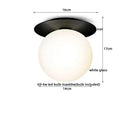 GobekUsa Iron Glass LED Ceiling Lamp Ball Shape Modern Living Room Light Fixtures