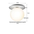 GobekUsa Iron Glass LED Ceiling Lamp Ball Shape Modern Living Room Light Fixtures