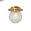 GobekUsa Iron Glass LED Ceiling Lamp Ball Shape Modern Living Room Light Fixtures