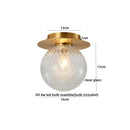GobekUsa Iron Glass LED Ceiling Lamp Ball Shape Modern Living Room Light Fixtures