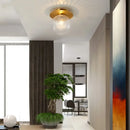 GobekUsa Iron Glass LED Ceiling Lamp Ball Shape Modern Living Room Light Fixtures