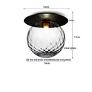 GobekUsa Iron Glass LED Ceiling Lamp Ball Shape Modern Living Room Light Fixtures