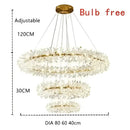GobekUsa Crystal LED Chandelier for Home Decor – Modern Hanging Lamp