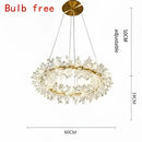 GobekUsa Crystal LED Chandelier for Home Decor – Modern Hanging Lamp