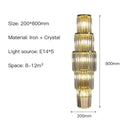 GobekUsa Crystal Nordic Wall Lamp Modern Luxury Home Decor Wall Sconce