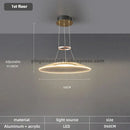 GobekUsa Double Pendant Chandeliers LED Hanging Ceiling Lamp for Living Room Kitchen Island