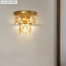 GobekUsa Modern Tiered Sconce Light with Cut-Crystal Accents - Sleek Bedside Wall Mount Fixture (2 Bulbs)