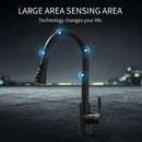 GobekUsa Gold Sensor Kitchen Faucet Stainless Steel Smart Touch Control Sink Tap
