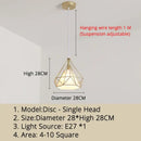 GobekUsa Gold Triangle Pendant Lights: Nordic Style 1head/3heads Metal Fixtures, Simple Décor Lighting