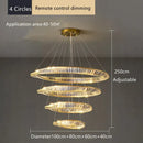 GobekUsa Crystal Ceiling Chandelier: Modern Luxury LED Pendant Light for Kitchen Living Room Hall Décor