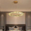 GobekUsa Crystal Ceiling Chandelier: Modern Luxury LED Pendant Light for Kitchen Living Room Hall Décor