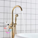GobekUsa Gold Tub Sink Faucet with Handshower
