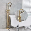 GobekUsa Gold Tub Sink Faucet with Handshower