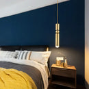 GobekUsa Gold Tube Pendant Light - Kitchen Bedside Hanging Lamp by AliLamp