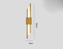 GobekUsa Gold Tube Wall Sconce Iron Acrylic Modern Bedroom Living Room Lamps