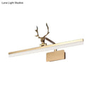 GobekUsa Modern Tubular Gold Antler LED Vanity Light Fixture with Warm/White Light - Stylish Wall Lighting Ideas
