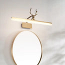 GobekUsa Modern Tubular Gold Antler LED Vanity Light Fixture with Warm/White Light - Stylish Wall Lighting Ideas
