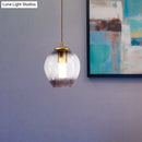 GobekUsa Gold Tulip Wall Lamp Sconce with Blue/Smoke Gray Dimpled Glass Shade - Modern 1 Light Hanging Light