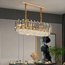 GobekUsa K9 Crystal Chandelier for Modern Interior Lighting in Living Room, Luminaire Hanging Light