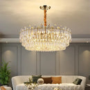 GobekUsa K9 Crystal Chandelier for Modern Interior Lighting in Living Room, Luminaire Hanging Light