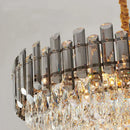 GobekUsa K9 Crystal Chandelier for Modern Interior Lighting in Living Room, Luminaire Hanging Light