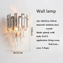 GobekUsa K9 Crystal Chandelier for Modern Interior Lighting in Living Room, Luminaire Hanging Light