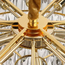 GobekUsa K9 Crystal Chandelier for Modern Interior Lighting in Living Room, Luminaire Hanging Light