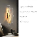 GobekUsa Crystal Wall Sconce for Bedroom & Living Room Decor