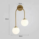 GobekUsa Glass Ball LED Wall Lamp for Modern Living Room Decor