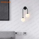 GobekUsa Glass Ball LED Wall Lamp for Modern Living Room Decor