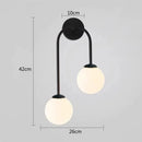 GobekUsa Glass Ball LED Wall Lamp for Modern Living Room Decor