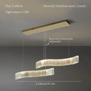 GobekUsa Crystal LED Chandelier for Modern Luxury Living and Dining Rooms