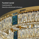 GobekUsa Crystal LED Ceiling Lamp: Modern Stainless Steel Chandelier for Living Room, Bedroom & Kitchen.