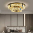 GobekUsa Crystal LED Ceiling Lamp: Modern Stainless Steel Chandelier for Living Room, Bedroom & Kitchen.