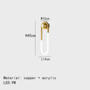GobekUsa Ellipse Wall Lights: Gold Black Copper White, 3-Color Dimming