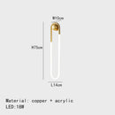 GobekUsa Ellipse Wall Lights: Gold Black Copper White, 3-Color Dimming