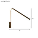 GobekUsa Minimalist V-Shaped LED Wall Lamp Kit - Silica Gel Corridor Sconce Lighting in Warm/White Light (Black/White)
