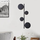 GobekUsa Vertical Linear Sconce Light: Black/Gold Finish, Post-Modern Design with 3 LED Metal Wall Lamp Heads