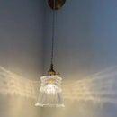 GobekUsa Clear Glass LED Wall Lamp Pull Chain Switch Modern Luxury Home Decor