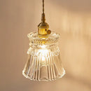 GobekUsa Clear Glass LED Wall Lamp Pull Chain Switch Modern Luxury Home Decor