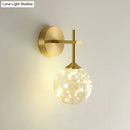 GobekUsa Modern LED Gold Wall Sconce with Geometric Glass Shade
