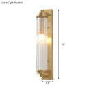GobekUsa Contemporary LED Crystal Wall Light Fixture for Living Room with Clear Cylinder Pipes