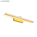 GobekUsa Modern Rectangle LED Vanity Light - Wall Mounted Aluminum Slim Fixture in Warm/White Light for Bathroom - 16.5"/24.5" Dia