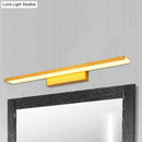 GobekUsa Modern Rectangle LED Vanity Light - Wall Mounted Aluminum Slim Fixture in Warm/White Light for Bathroom - 16.5"/24.5" Dia