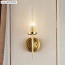 GobekUsa Modern Gold Corner Wall-Mount Lamp with Clear Glass: Cylinder Sconce Lighting