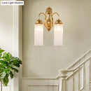 GobekUsa Modern Gold Wall Sconce Lamp with Clear Crystal & Metal Gooseneck Arm - Tubular Corridor Lighting