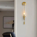 GobekUsa Gold Wall Sconce with Clear Glass Shade for Modern Bathroom